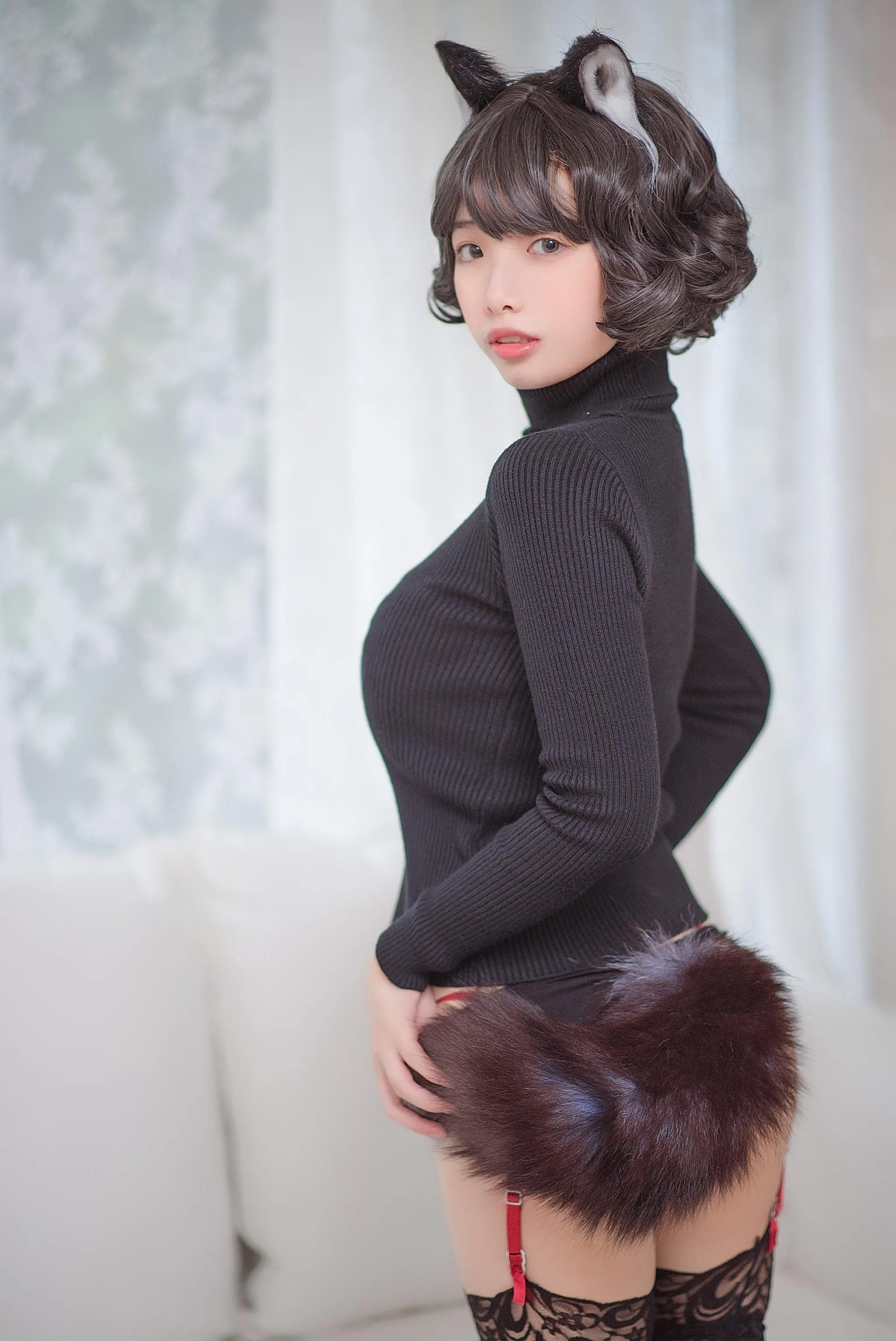 NO.9 雯妹不讲道理-黑猫内衣 [31P]插图1